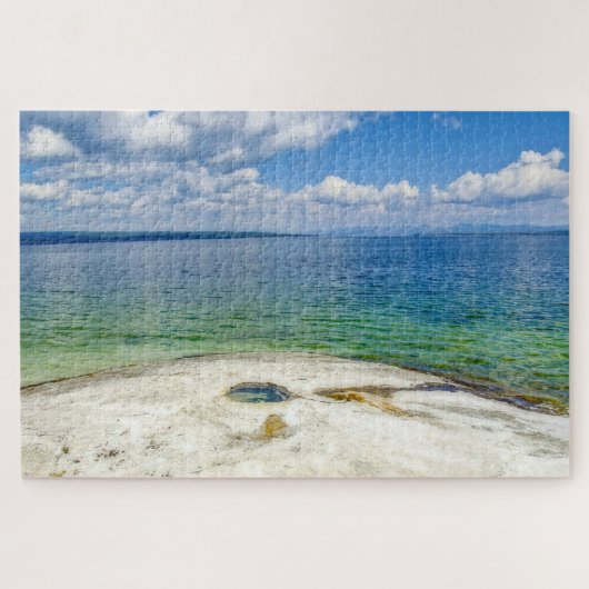 Puzzle Nous aimons Yellowstone Lake Wyoming. (Horizontal)