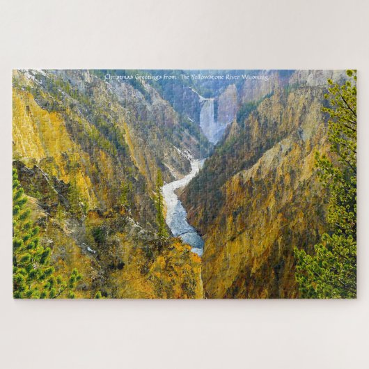 Puzzle Nous aimons Yellowstone River Wyoming Jigsaw Puzzl (Horizontal)