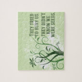 Puzzle Nous Étions Des Graines Citation Inspirationnelle (Vertical)