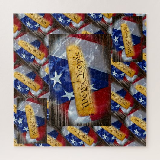 Puzzle Nous Le Peuple Drapeau Américain (Vertical)