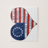 Puzzle Nous Le Peuple Le Coeur Du Drapeau Américain (Vertical)