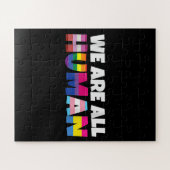 Puzzle Nous Sommes Tous Fier Humain LGBT Rainbow Flag (Horizontal)