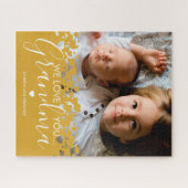 Puzzle Nous t'aimons Grand-mère Photo (Horizontal)