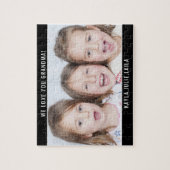 Puzzle Nous t'aimons Grand-mère Photo de famille (Vertical)