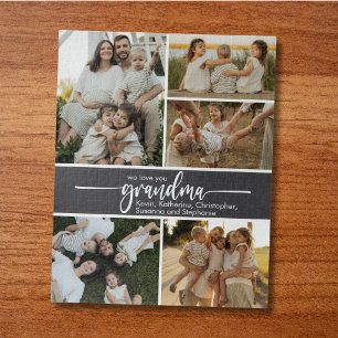 Puzzle Nous Vous Aimons Grand-mère Famille 5 Collage de P