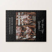 Puzzle Nous vous aimons Grandma Custom Photo Collage Scri (Horizontal)