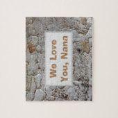 Puzzle Nous Vous Aimons Nana Tree Bark Photo Rustique Ext (Vertical)