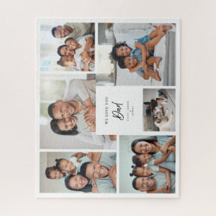 Puzzle Nous vous aimons Papa Collage photo de famille per