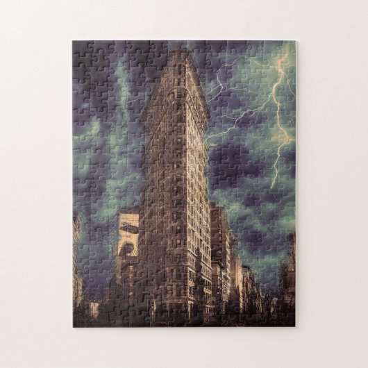 Puzzle Nouveau bâtiment Flatiron de New York. (Vertical)