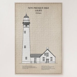 Puzzle Nouveau phare de Presque Isle - Michigan - SBD