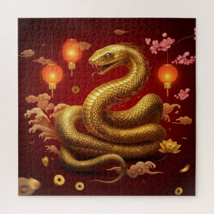 Puzzle Nouvel An chinois 2025 Année du serpent