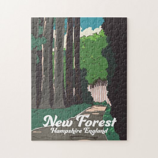 Puzzle Nouvelle forêt Hampshire Angleterre (Vertical)