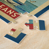 Puzzle Nouvelle-Orléans Vintage voyage Louisiane (Côté)