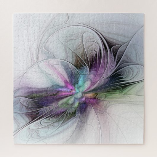 Puzzle Nouvelle vie, Colorful Abstrait Fractal Art Imagin (Vertical)