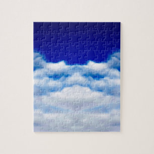 Puzzle Nuage blanc face à un ciel bleu