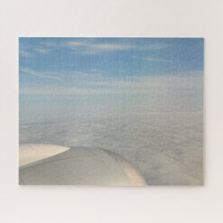 Puzzle Nuage de l'aile de l'avion au lever du soleil Phot