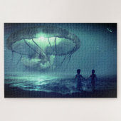 Puzzle Nuage de méduses qui s'étend sur l'océan (Horizontal)