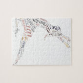 Puzzle Nuage de mot de danse (Horizontal)