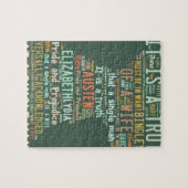 Puzzle Nuage de mot de fierté et de préjudice (Horizontal)