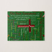 Puzzle Nuage de mots verts religieux (Horizontal)