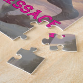 Puzzle Nuages de licorne blanche personnalisés (Côté)