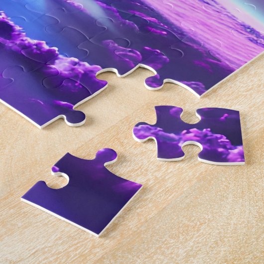 Puzzle Nuages de nébuleuse de violet cosmique dans l'espa (Côté)