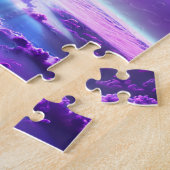 Puzzle Nuages de nébuleuse violette cosmique dans l'unive (Côté)