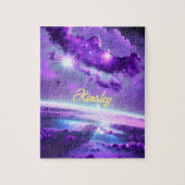 Puzzle Nuages de nébuleuse violette cosmique dans l'unive (Vertical)
