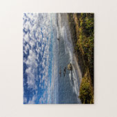 Puzzle Nuages matinaux et brouillard à la plage (Vertical)