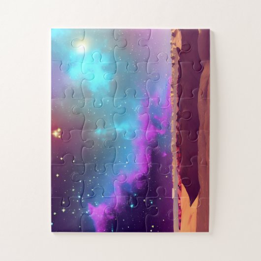 Puzzle Nuages super violets et bleus orageux sur Mars (Vertical)