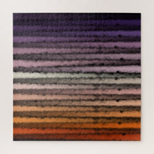 Puzzle Nuances D'Aquarelle Salée Orange Et Violet