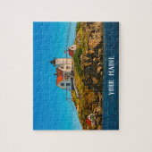 Puzzle Nubble Lighthouse Maine Nautical Personnalisable (Vertical)