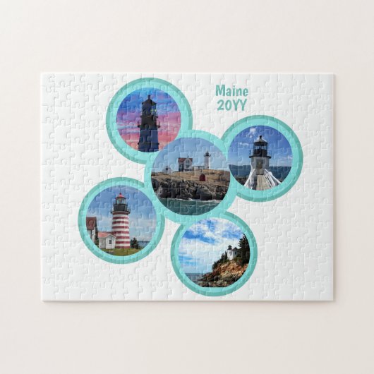 Puzzle Nubble Portland Quoddy Marshall Bass Maine Light (Horizontal)