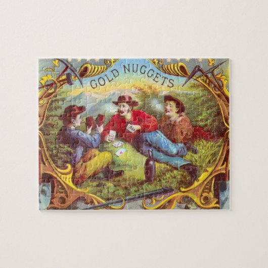 Puzzle Nuggets d'or Antique Étiquette Cigar (Horizontal)