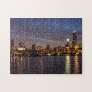Puzzle Nuit Cityscape de Chicago