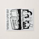 Puzzle Nuit de Mariage de lune de miel pour mariée et cha (Horizontal)