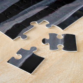 Puzzle Nuit d'hiver froide avec peinture à la Pleine lune (Côté)