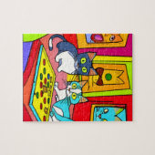 Puzzle Nuit du jeu de chat (Horizontal)