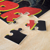 Puzzle Nuit du Vampurr - poster d'horreur vintage (Côté)