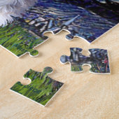 Puzzle Nuit étoilée - chiot Schnauzer #10 (Côté)
