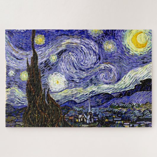 Puzzle Nuit étoilée de Van Gogh, 1889 (Horizontal)