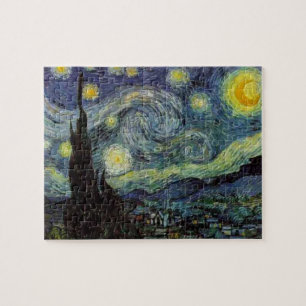Puzzle Nuit étoilée par van Gogh Art moderne Peinture Ble