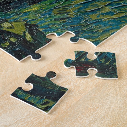 Puzzle Nuit étoilée par Vincent van Gogh (Côté)