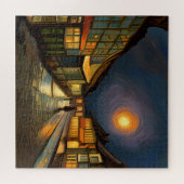 Puzzle Nuit étoilée sur mon village (Horizontal)