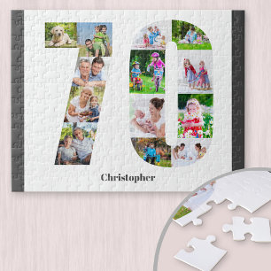 Puzzle Numéro d'anniversaire 70 Collage photo 13 Photo
