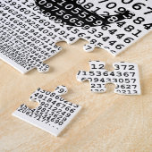 Puzzle Numéro noir d'origine pi jour symbole mathématique (Côté)