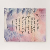 Puzzle Numéros 6 Seigneur Bénissez-vous Bible Verse Scène (Horizontal)