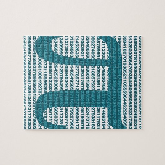 Puzzle Numéros de jour Pi (Horizontal)