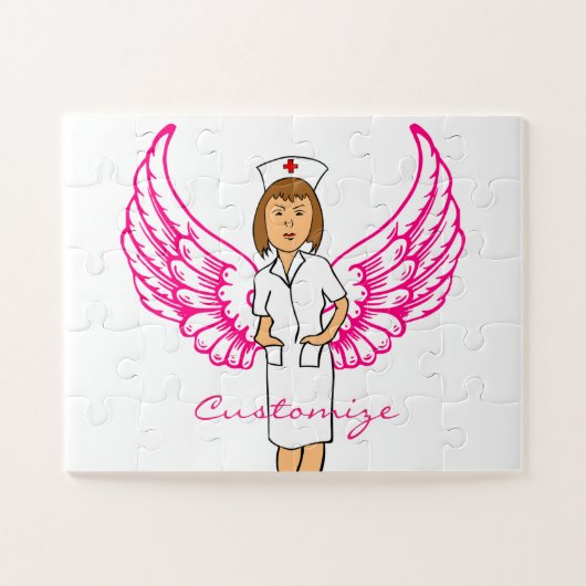 Puzzle Nurse Angel Wings Thunder_Cove (Horizontal)