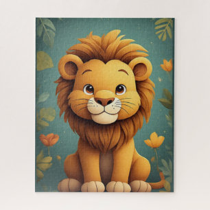 Puzzle Nursery de lion mignon décoration de jungle de la
